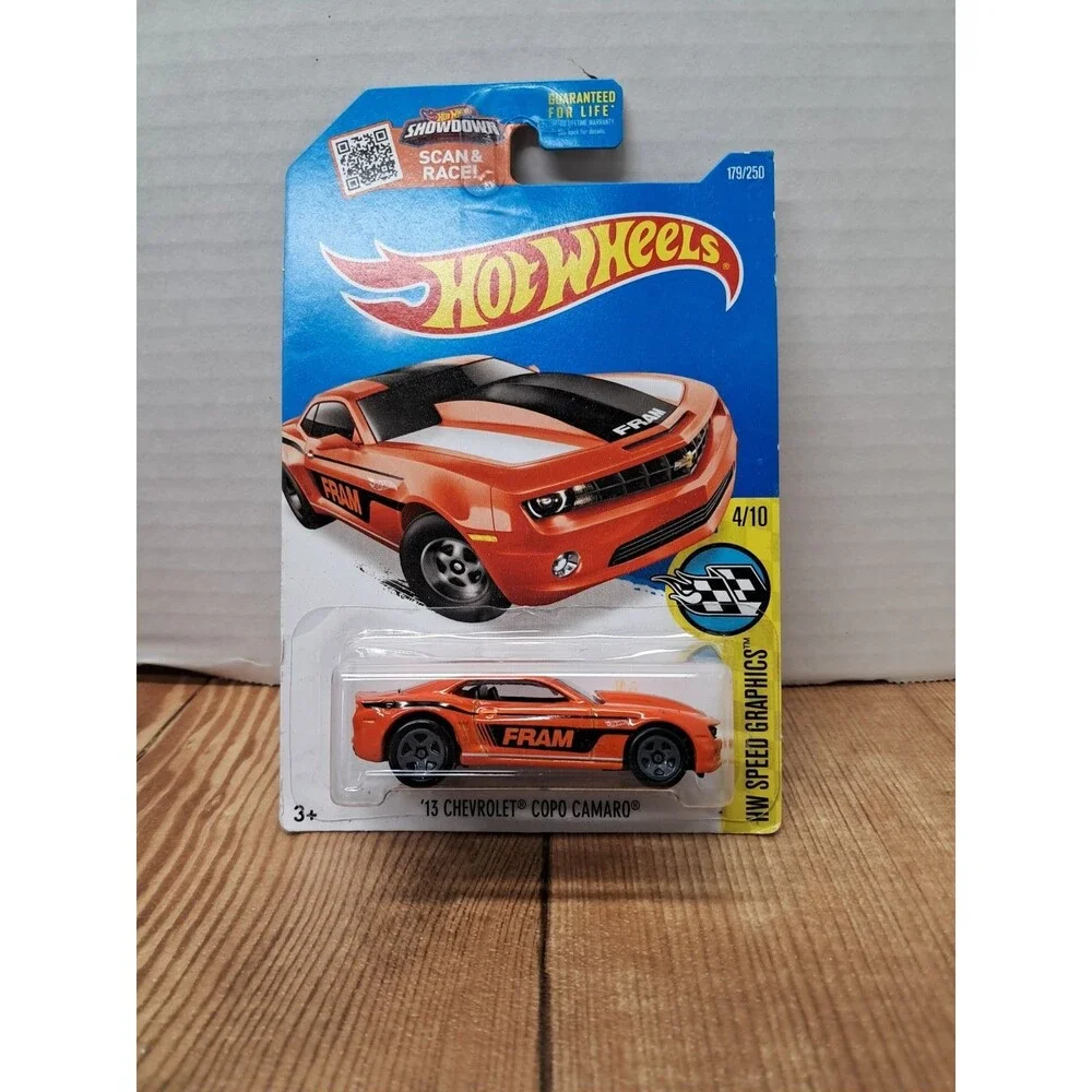 Hot Wheels - '13 Chevrolet COPO Camaro (Orange), Fram, HW Speed Graphics